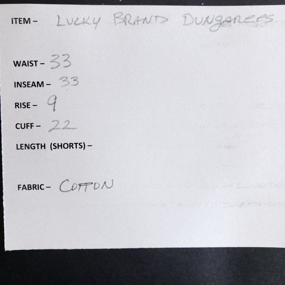 Lucky Brand Dungarees Denim Size 12/31 Mid Rise - Picture 6 of 7